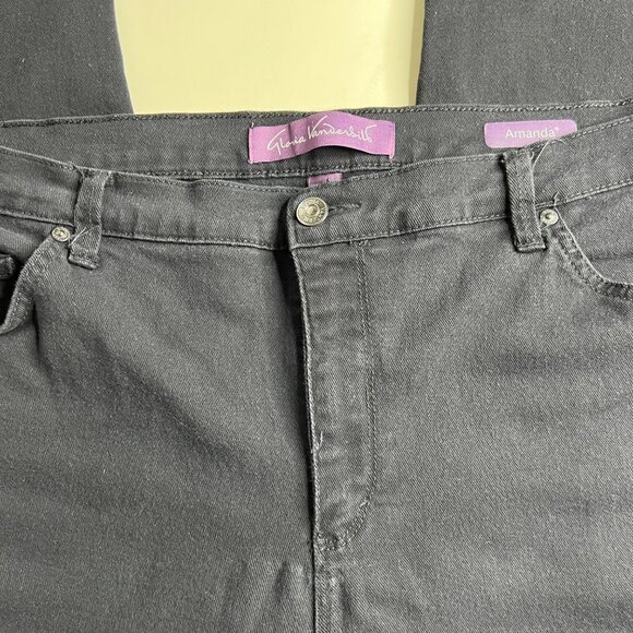 Gloria Vanderbit Charcoal Jeans Size 16W - Picture 4 of 11